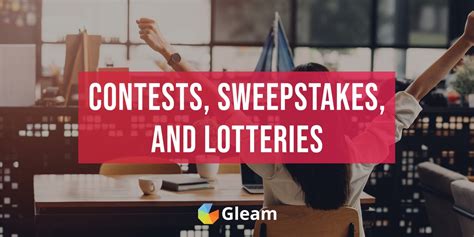 sweepstakes vs lottery|The Difference Between Contests, Sweepstakes.